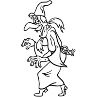 Wizard coloring page